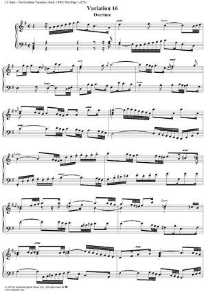 Goldberg Variations: Variations 16-30