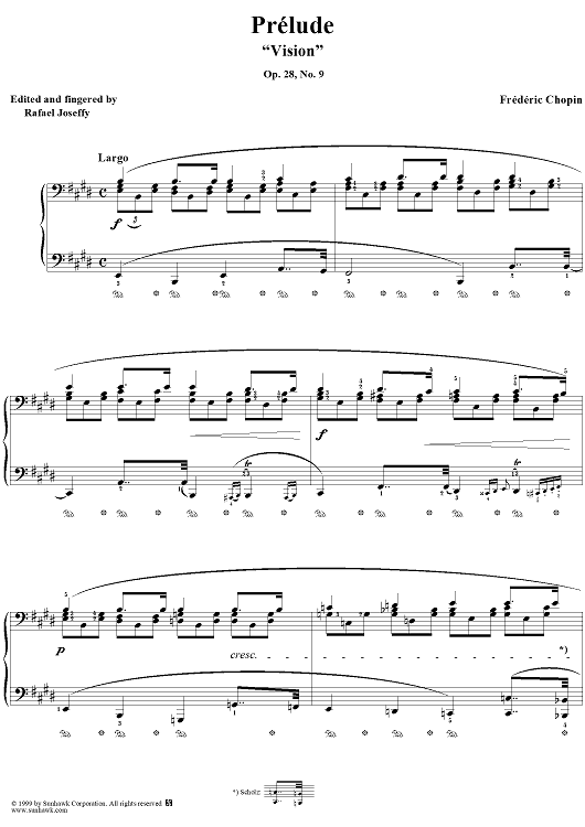 Prelude, Op. 28, No. 9 in E Major