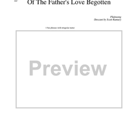 Of the Father's Love Begotten - Cornet 1 in B-flat