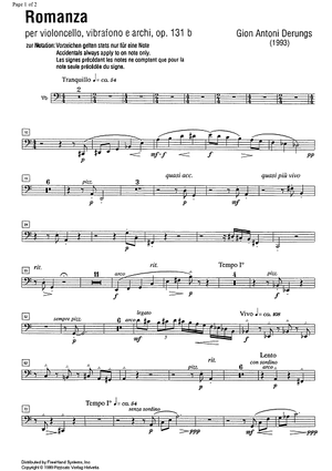 Romanza Op.131b - Double Bass