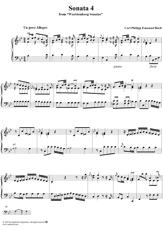 Wurttemberg Sonatas, Sonata 4