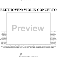 Beethoven: Violin Concerto - First Movement-Second Theme