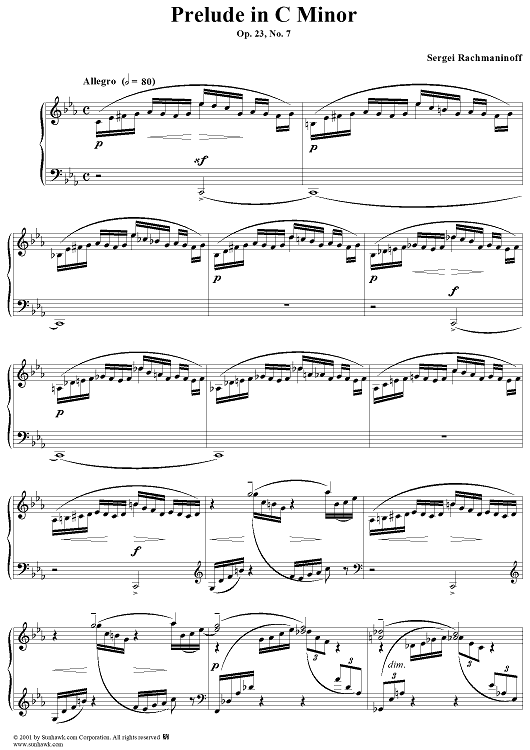 Prelude in C Minor, Op. 23, No. 7