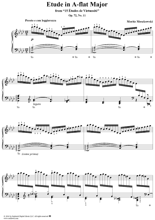 Etude in A-flat Major, Op. 72, No. 11