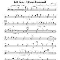 Merry Celli - Four Carols for Cello Quartet or Choir (with optional Bass) - Cello 2