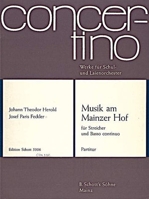 Musik am Mainzer Hof - Score