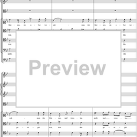 Arioso and Chorus from Cantata no. 22  ("Jesus nahm zu sich die Zwölfe") - Full Score