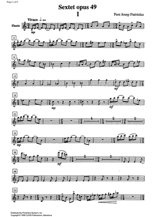 Sextet opus 49 - Flute