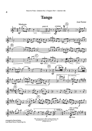 Tango - Part 1 Clarinet in Bb