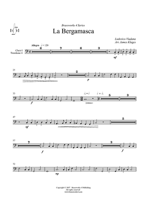 La Bergamasca - Choir 1, Trombone 4