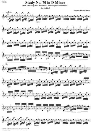 Study No. 70 in D Minor