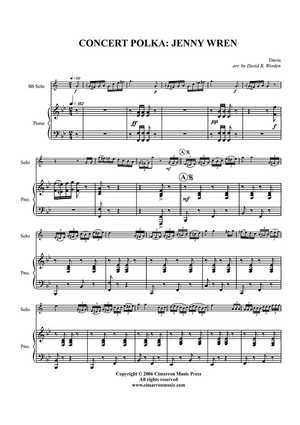 Concert Polka: Jenny Wren - Piano Score