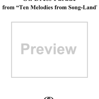 Ten Melodies from Song-Land, Op12 - 10. On Dress Parade