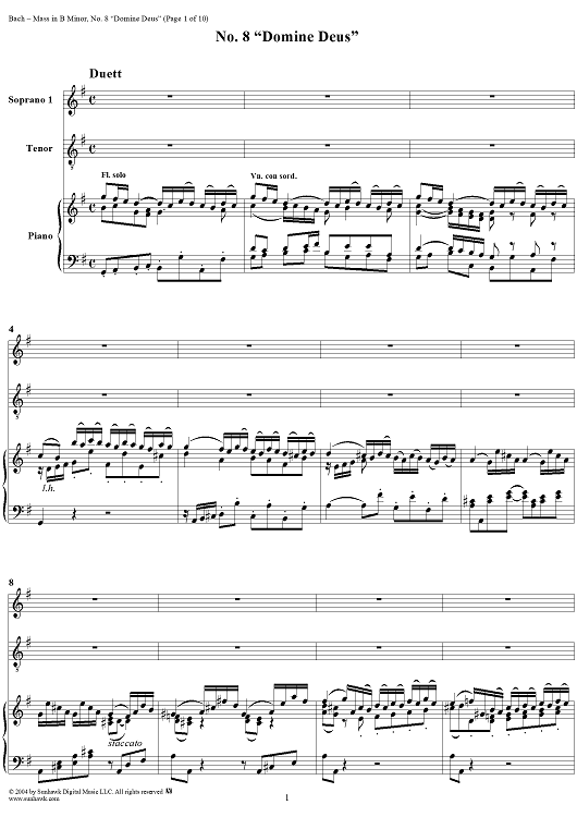 Mass in B Minor, BWV232, No. 8: "Domine Deus"