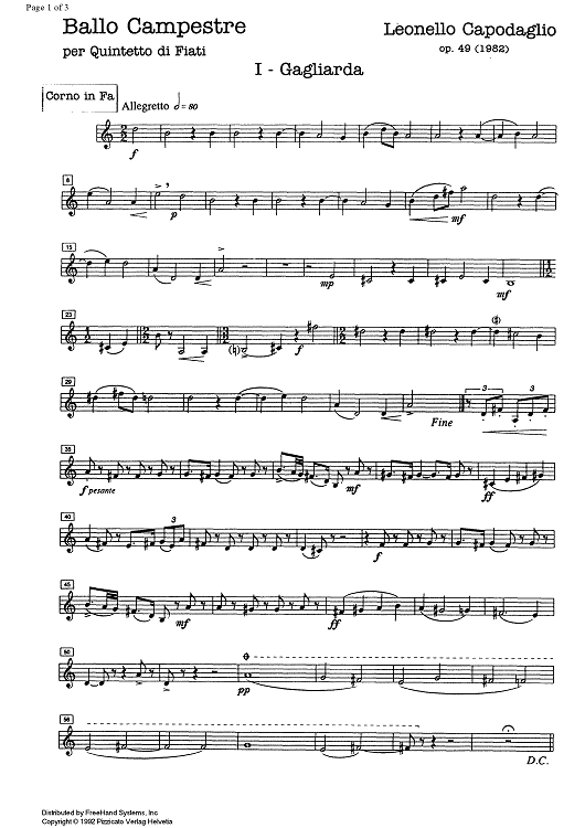 Ballo campestre Op.49 - Horn