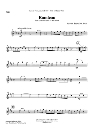 Rondeau - from Orchestral Suite #2 in B Minor - Part 1 Flute, Oboe or Violin