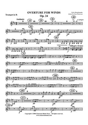 Overture for Winds, Op. 24 - Trumpet in Bb