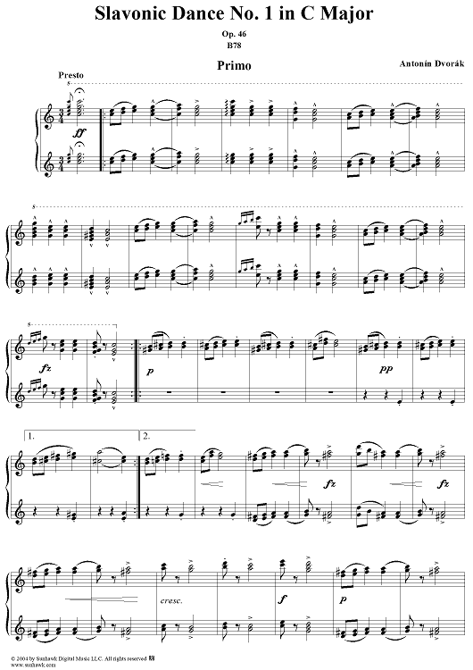 Slavonic Dance No. 1 in C Major, Op. 46, No. 1