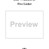 Five Lieder, Op. 106, No. 5, Ein Wanderer