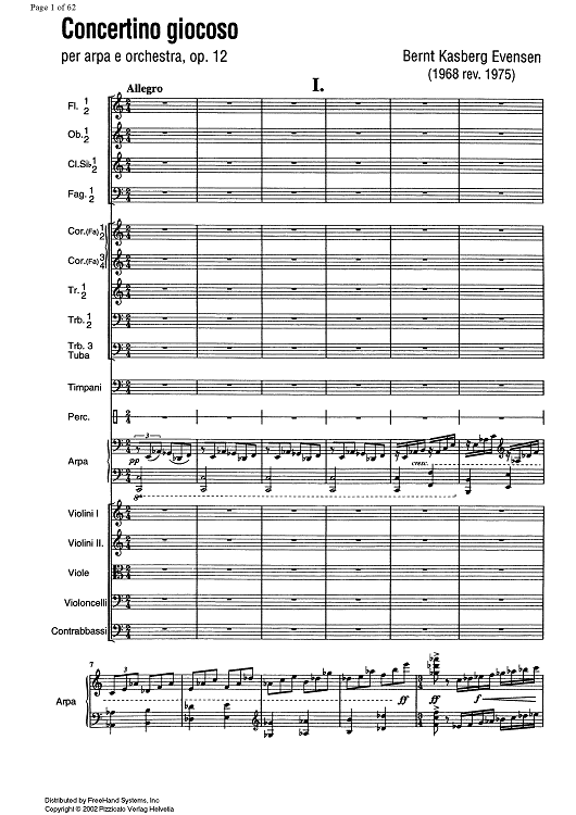 Concertino giocoso Op. 12