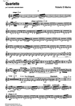 Quartetto - B-flat Clarinet 2