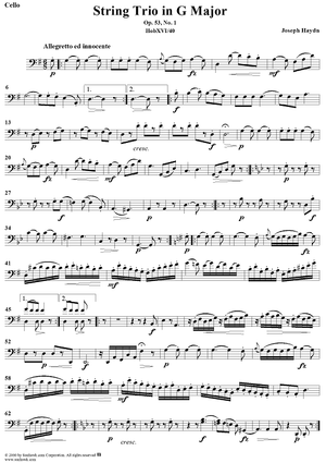 Op. 53, No. 1 - Cello