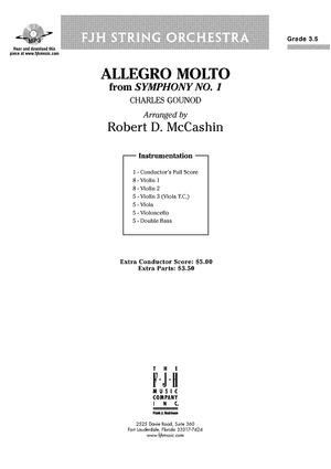 Allegro Molto from Symphony No. 1 - Score