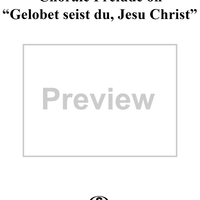 Chorale Prelude on "Gelobet seist du, Jesu Christ"