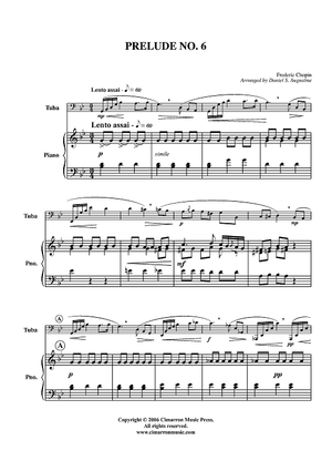 Prelude No. 6 - Piano Score