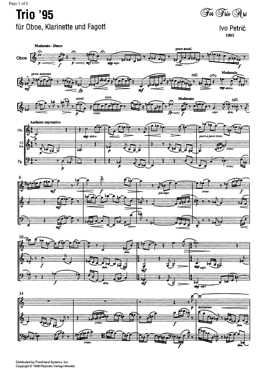 Trio '95 - Score