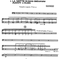 Tre notturni resiani [set of parts] - Double Bass