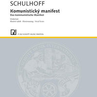 Komunistický manifest - Vocal/piano Score