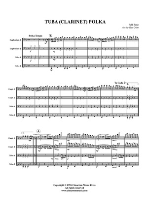 Tuba (Clarinet) Polka - Score