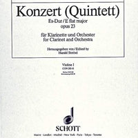 Concert (Quintet) Eb major in E flat major - Violin 1