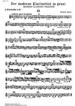 Modern Clarinet Practice Vol. 3 - Clarinet 2