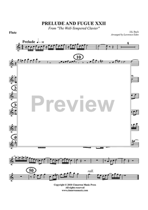 Prelude and Fugue XXII - Flute