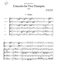 Concerto for Two Trumpets in C - Score