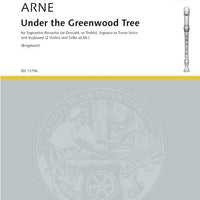 Under The Greenwood Tree - Score and Parts