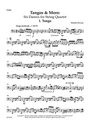 Tangos & More: Six Dances - Cello