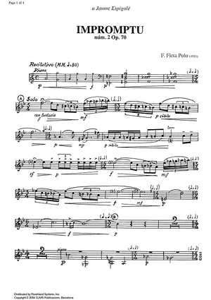 Impromptu No. 2 Op.70 - B-flat Trumpet