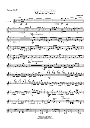 Mountain Dance - Clarinet 1 in B-flat
