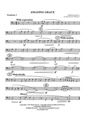 Amazing Grace - Trombone 3