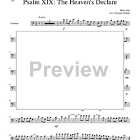 Pslam XIX: The Heaven's Declare - Trombone