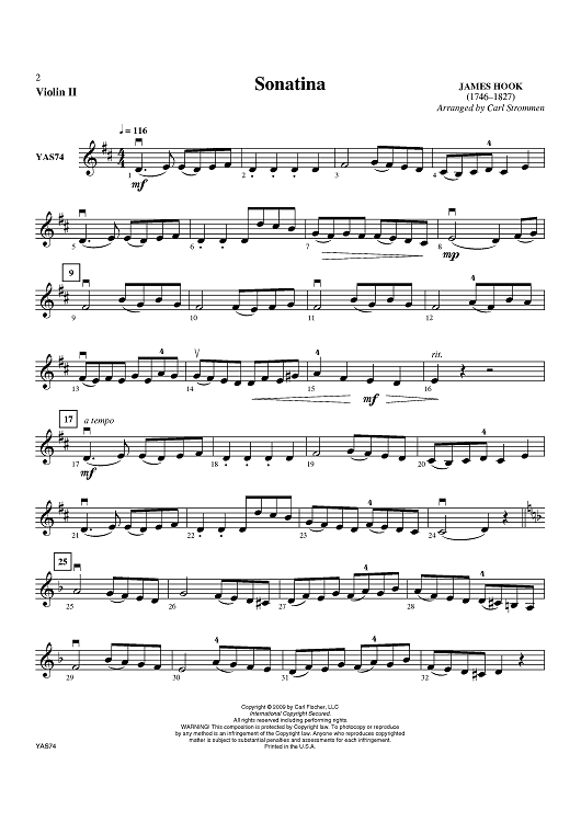 Sonatiana - Violin 2