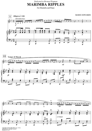 Marimba Ripples - Piano Accompaniment