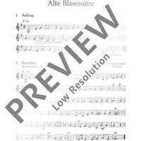 Alte Bläsersätze - 2nd Part In Bb