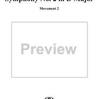Symphony No. 2 in D Major, Op. 13: Movt. 2