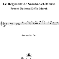 Le Régiment de Sambre-et-Meuse - Soprano Saxophone