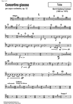 Concertino giocoso Op. 12 - Tuba