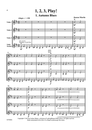 1, 2, 3, Play! (Teacher Score) - Violin